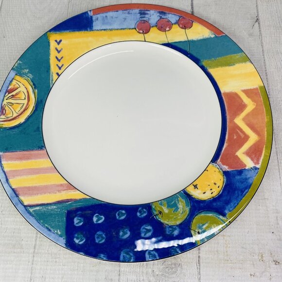 Mikasa HK 246 FORECAST Citrus Strong Chip Resistance China Dinner Plates Set 4 - Picture 4 of 16